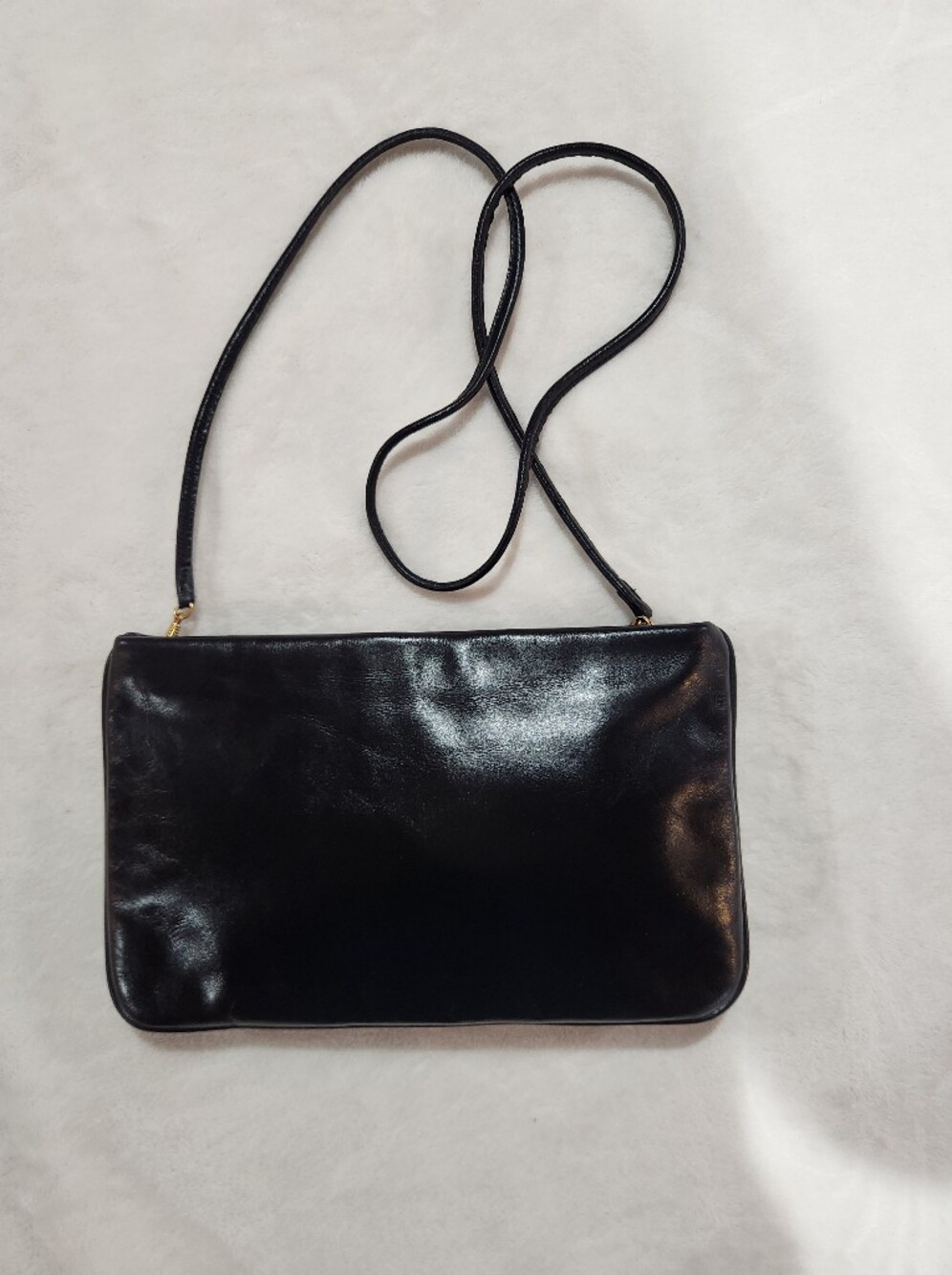 Anne Klein for Calderon Genuine Leather Clutch Bag, Vintage - Picture 4 of 10